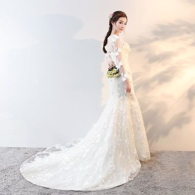 Wedding dress新娘结婚婚纱礼服201新款夏鱼尾拖尾显瘦修身女