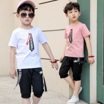 童装男夏装女孩牛仔短裤中大童套装女夏宝宝短袖儿童旗袍衣服小学