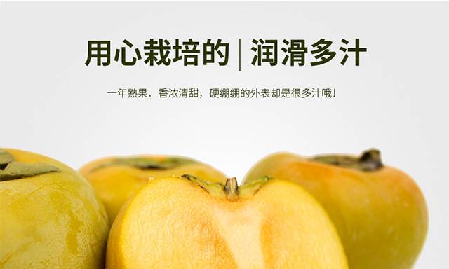 正宗广西恭城甜柿子甜脆柿10斤硬柿子5-10斤多规格100-250g脆柿子