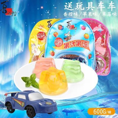 喜之郎背包乳酸鈣果汁果凍600g/包內送玩具布丁小書包袋滿包郵