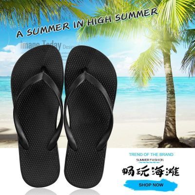 潮流人字拖鞋女外穿情侣拖鞋夏休闲凉拖鞋夹脚防滑中性平底沙滩鞋