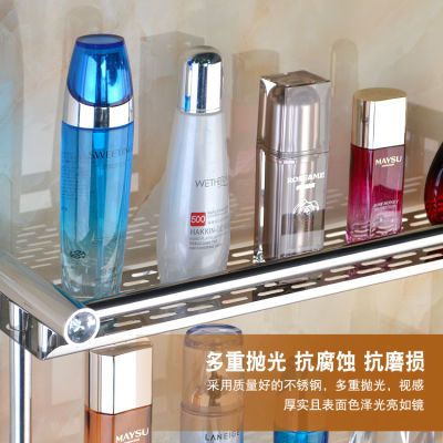 洗手间洗漱台收纳架子厕所浴室拖鞋架物品架旋转置物架化妆品浴室