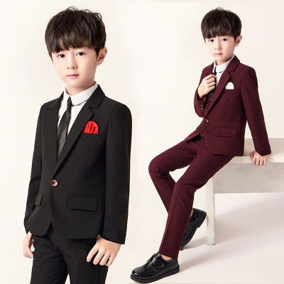 儿童西服三件套2018春秋新款男童韩版小西装套装主持人花童婚礼服