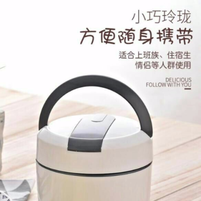 時尚歐式雙層陶瓷內膽保溫盒適用學生白領使用