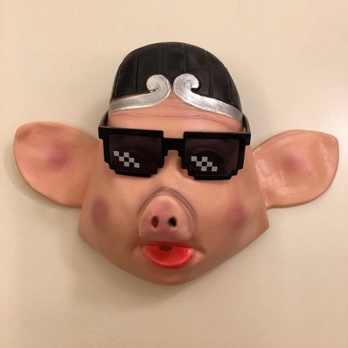 猪八戒面具cos抖音同款万圣节演出道具西游记服装表演猪八戒头套