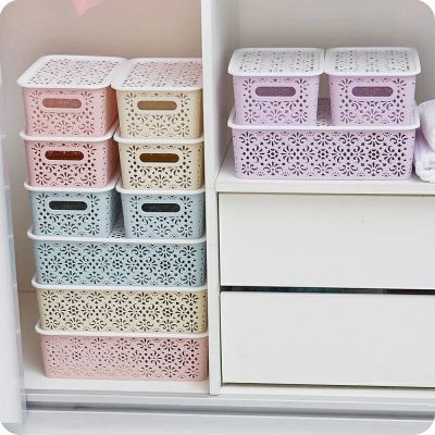 家用化妆品储物盒子文胸内裤整理箱塑料抽屉式内衣袜子收纳盒分格