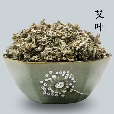 大叶野生干艾草艾叶泡脚足浴粉包驱寒散祛湿茶艾绒条灸柱月子洗澡