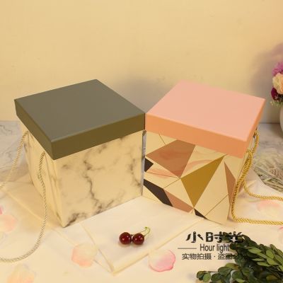 正方形礼品盒精美手提盒伴手礼物盒大号礼物包装盒时尚生日礼盒