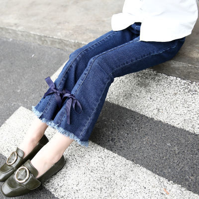 女孩短裤宝宝哈伦裤男牛仔长裤男岁男孩秋装男裤子秋女孩阔腿裤牛