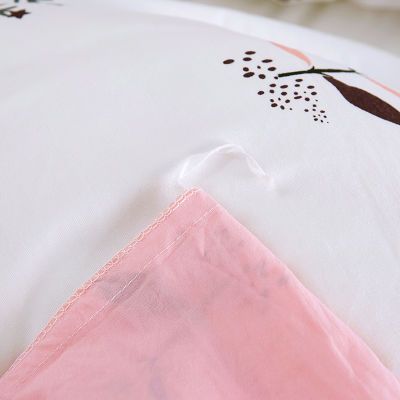 网红爆款水洗棉四件套皇媛床上用品学生宿舍被套床单三件套