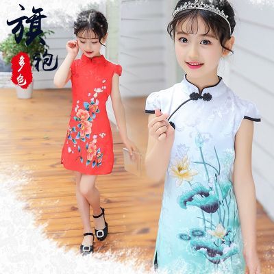 儿童套装女夏韩版宽松儿童件套女秋装女童裙子女款旗袍女背带裙件