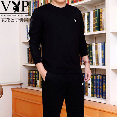 运动套装男时尚透气韩版大学生2018两件洋气高中秋装休闲装训练