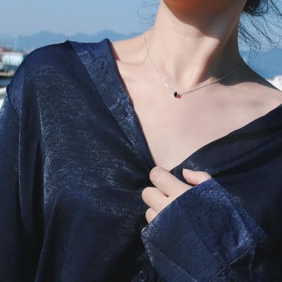 S925´¿Òø¼òÔ¼ÆøÖÊÈÕº«¹úºÚÉ«ï¯Ê¯Ñ§ÉúÃÔÄãÔ²¶¹µõ×¹¶Ì¿îËø¹ÇÏîÁ´Å®