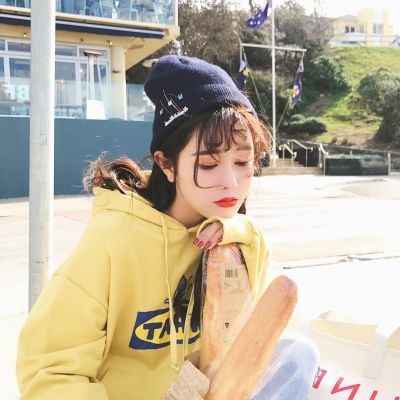 毛线帽子女韩版学生林珊珊同款百搭冬天街头加绒保暖日系针织帽男