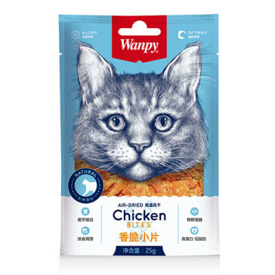 顽皮Wanpy猫用金针软丝香脆小片猫咪零食25g*12入/30g*12入