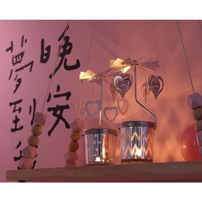 复古摆件走马灯小蜡台默默爱梦幻旋转蜡烛香薰烛台欧式铁艺浪漫