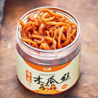 【不漲瓶不發酸】水聲牌醬香木瓜絲香辣爽口醬菜開胃菜永樂灣特產