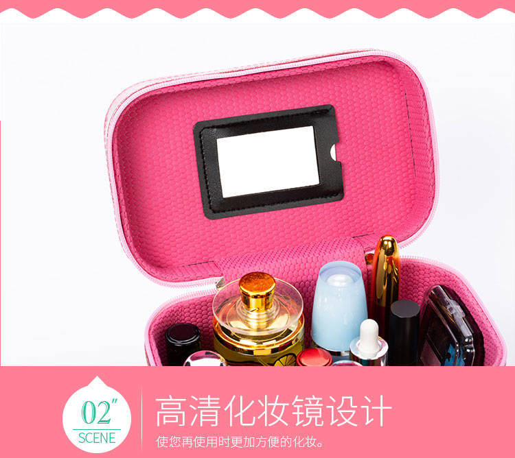化妆包大容量小号便携韩国简约可爱少女收纳盒品大网红赠品化妆箱