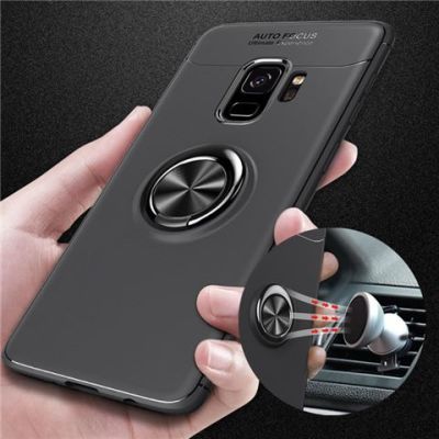C-KU三星NOTE9手机壳车载支架隐形指环吸磁手机外壳s8plus保护套