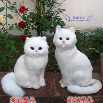 仿真猫咪桌面摆件家居装饰品仿真动物猫礼物送礼节日礼品桌面摆件