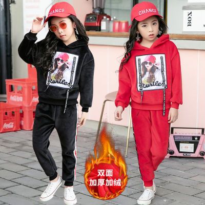 ¶ùͯÌ××°Å®2018ͯװпîŮͯÇﶬ½ðË¿ÈÞ¼ÓºñË«ÃæÈÞÌ××°