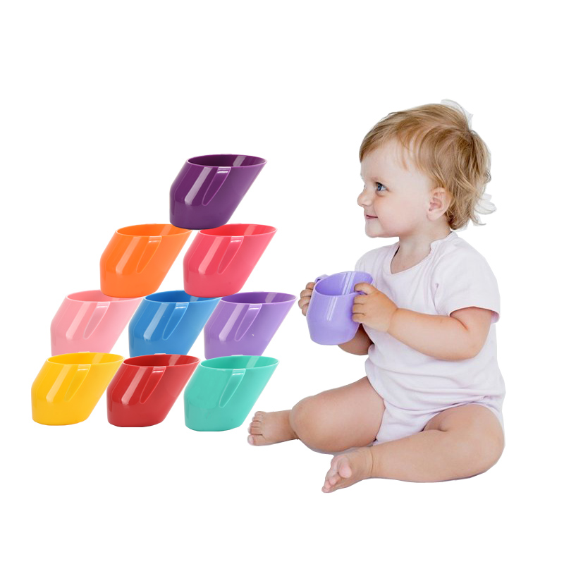 Baby learning cup oblique cup children drinking cup training cup gargle cup kindergarten cup milk cup