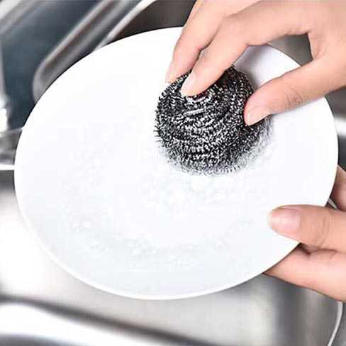 不锈钢不掉渣钢丝球刷锅洗锅刷碗洗碗手柄刷子清洁球厨房神器批发