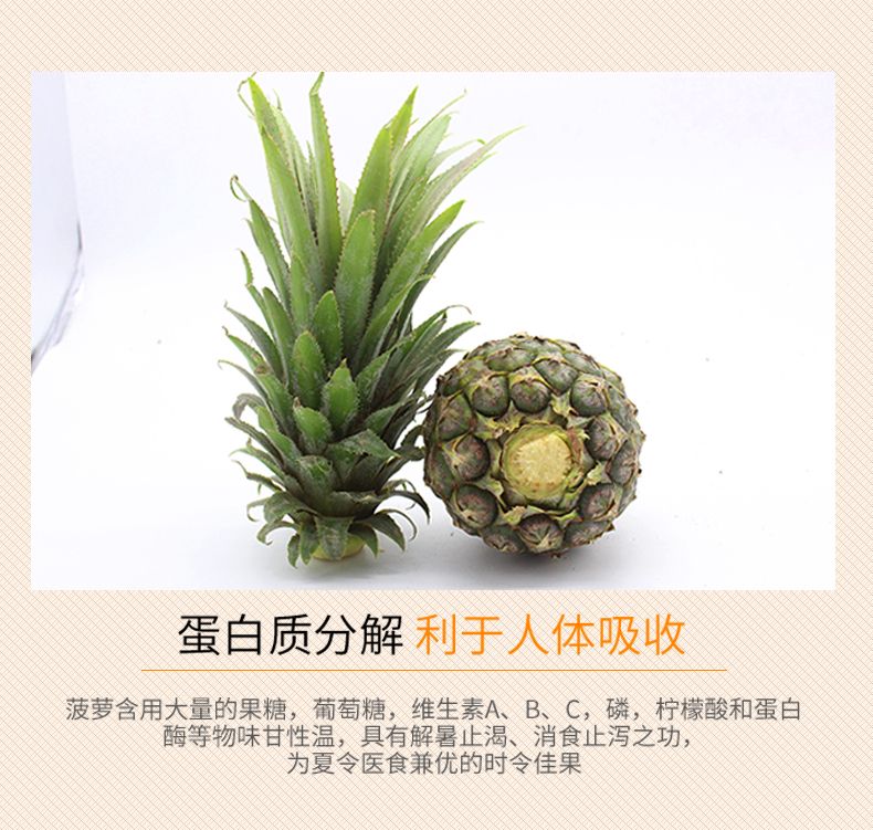 【送菠萝刀】泰国香水小菠萝5斤新鲜迷你菠萝热带孕妇水果非凤梨