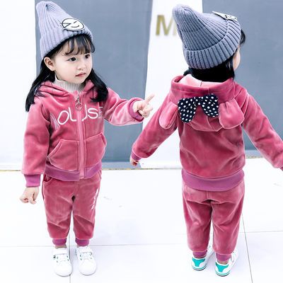 Ůͯ½ðË¿ÈÞÇï×°Ì××°Å®¼ÓÈÞ¼Óºñ¶¬¿îÁ½¼þÌ×Å®±¦±¦2018пî1-5Ëê³±