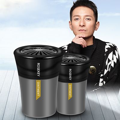 洛饰奇车载香水汽车香膏车内车用品固体持久淡香薰座式摆件除异味