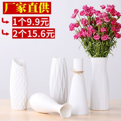 水培陶瓷花瓶家居装饰品客厅摆件 插干花 假花富贵竹玻璃花瓶摆件