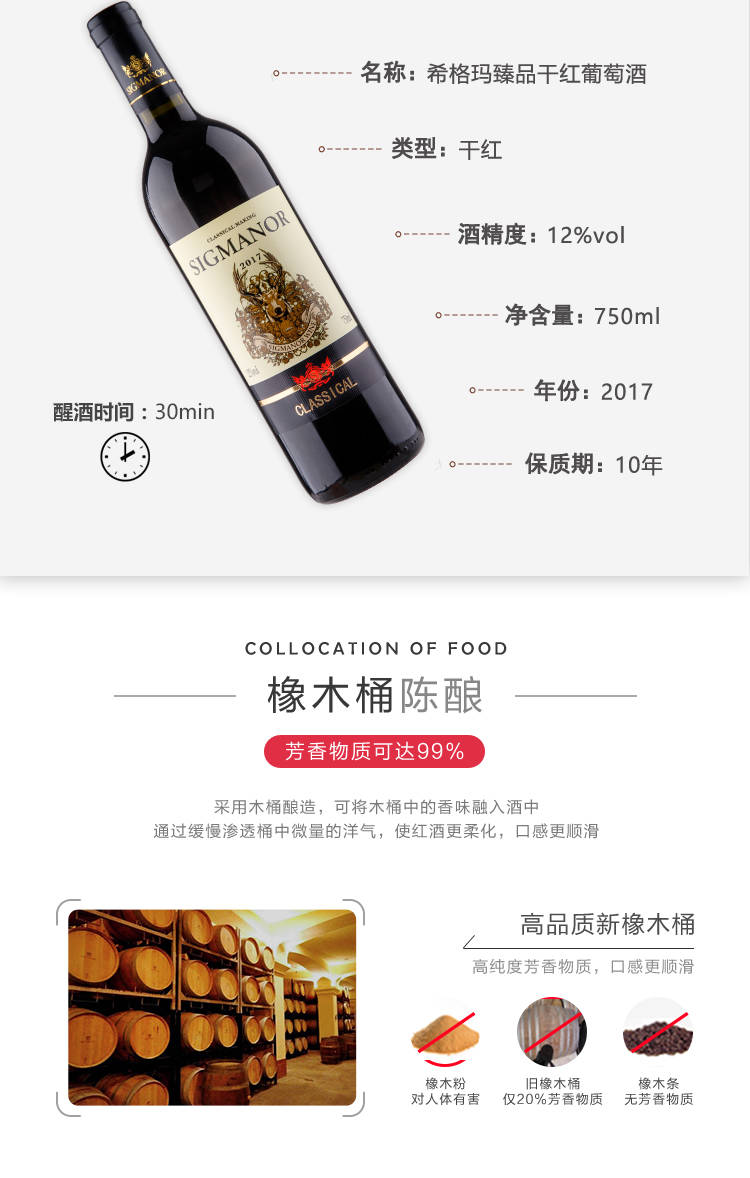【领活动券立减50元】红酒干红赤霞珠葡萄酒750ml包邮送开瓶器礼盒