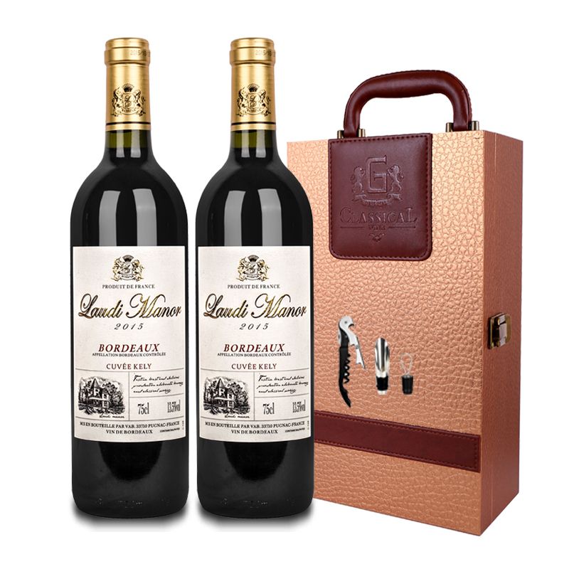 AOC级13.5度法国原瓶进口红酒干红葡萄酒6支装整箱特价酒水送礼盒