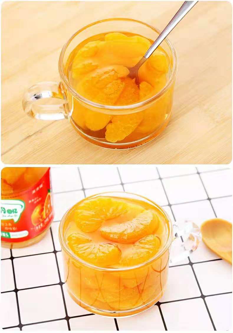 【赔钱冲量】6瓶装*248g新鲜水果橘子罐头玻璃瓶装罐头