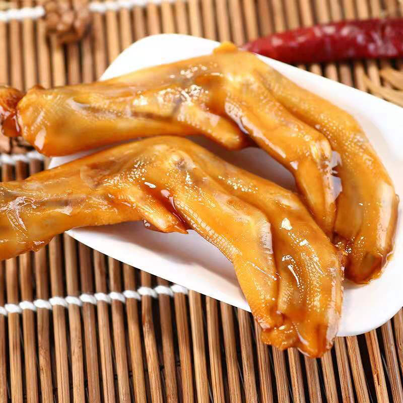 泡鸭爪客家特色美食福顺泡鸭爪泡鸭掌泡卤鸭爪10个19个零食包邮