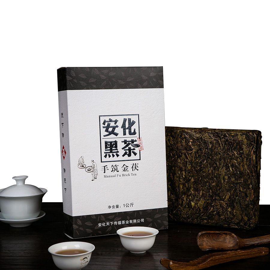 【买3送同款 没金花免费 】安化黑茶正宗一级2017金花茯砖黑茶1kg