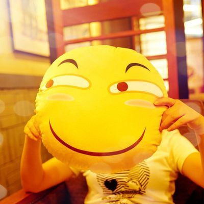 滑稽抱枕表情包贴吧笑脸恶搞搞笑靠枕二次元毛绒公仔动漫周边