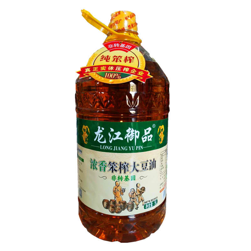 老东北 鲜榨大豆油5l 纯笨榨非转基因黄豆食用油压榨