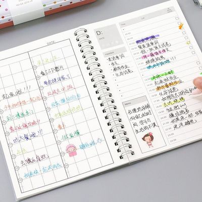 每日计划线圈康奈尔笔记本学生学习时间日程表效率记事手帐本文具