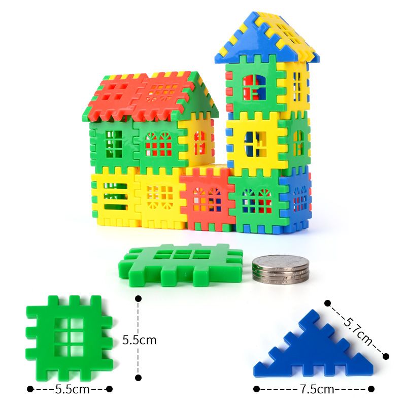 大号数字房屋拼插积木男女孩幼儿园小宝宝拼图拼装益智儿童玩具