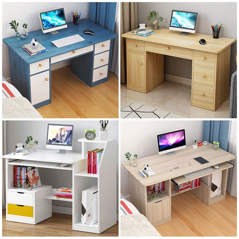 新款电脑桌台式家用简易书桌简约现代写字桌卧室办公