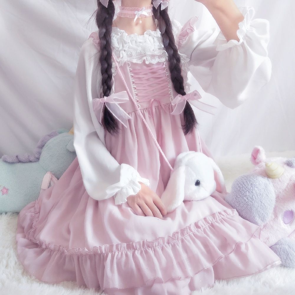 > 2019新品日系甜美软妹可爱包包小仙女洛丽塔斜跨包女学生lolita包