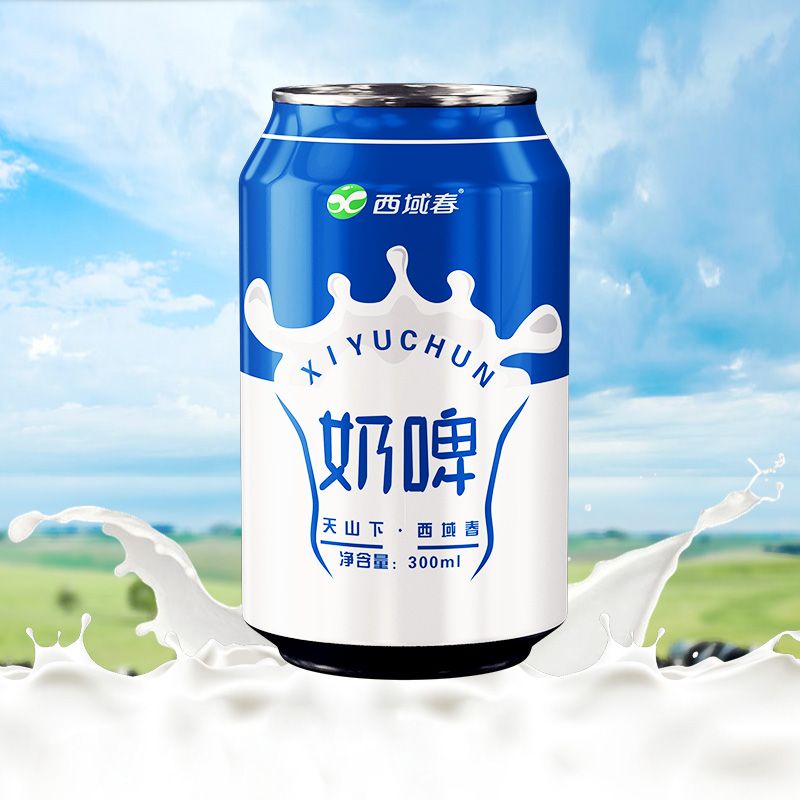 新疆西域春网红奶啤300ml乳酸菌饮品罐新鲜包邮整箱批发