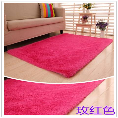 地毯卧室满铺客厅床边地毯榻榻米飘窗垫可爱房间公主粉色长毛地垫