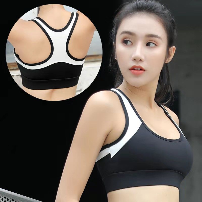 [钱谷谷瑜伽店]运动内衣女跑步防震防下垂健身聚拢美背定型学生背心式