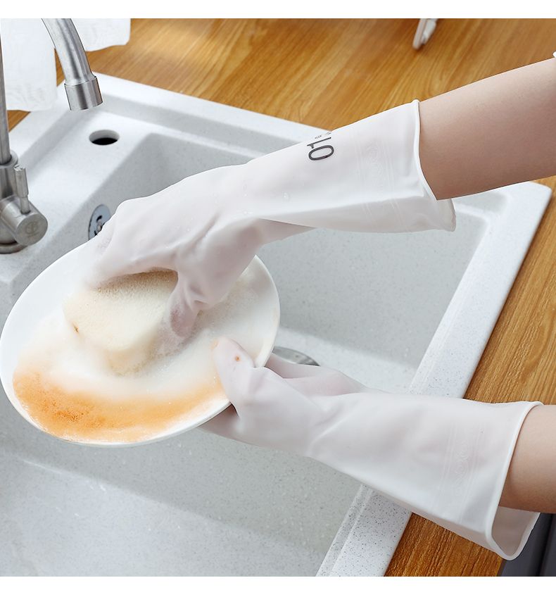 洗碗手套女防水橡胶薄款厨房耐用洗衣衣服胶皮塑胶家务刷碗神器