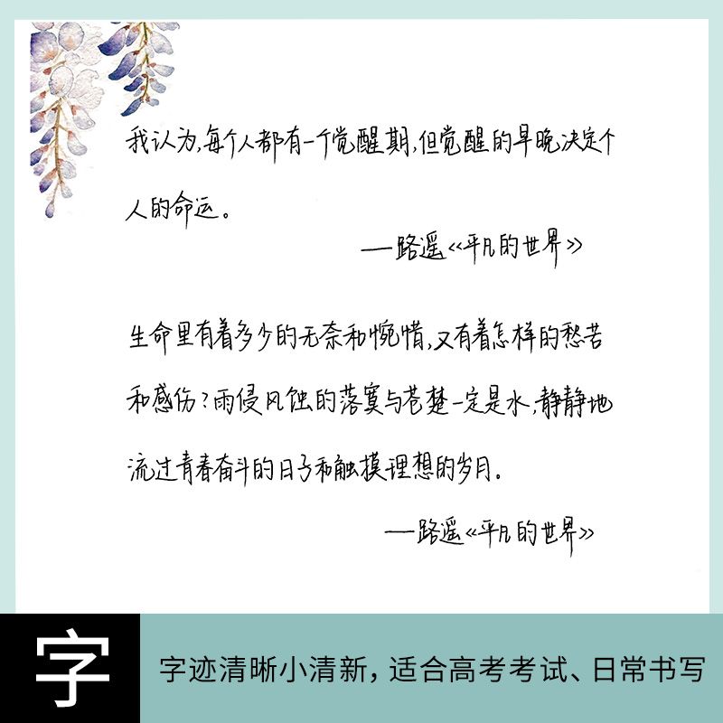 【拍1赠5】字帖女生小清新奶酪陷阱成人字帖楷书高中生临摹练字贴