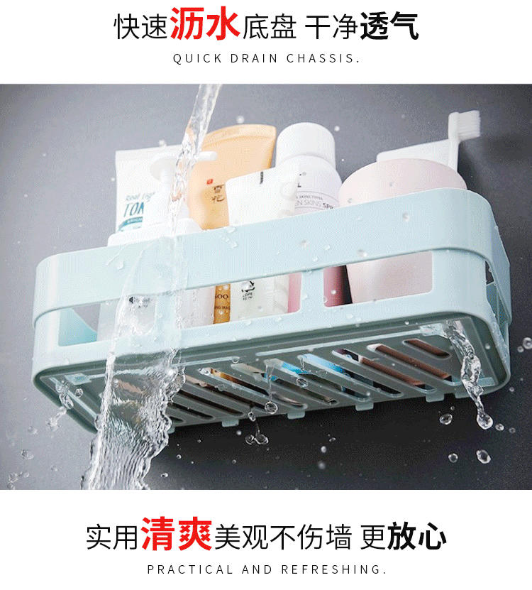 免打孔肥皂盒卫生间沥水创意贴片壁挂双层香皂架浴室置物架吸盘