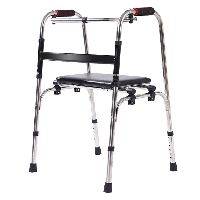老人助行器残疾人康复助步车助步器可折叠行走器四脚拐杖学步车扶