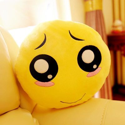 滑稽抱枕表情包贴吧笑脸恶搞搞笑靠枕二次元毛绒公仔动漫周边